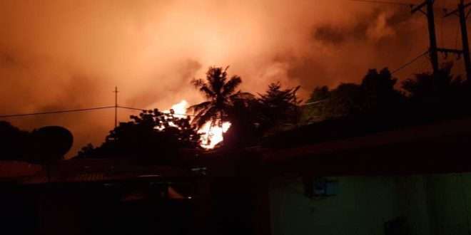 fuelling station explodes at Atomic