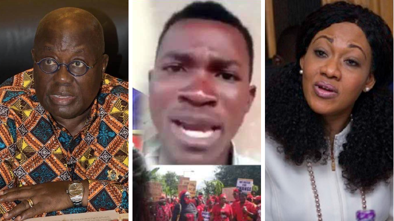 Young man rains 'heavy' insults on Nana Addo, Jean Mensa, and the media over the 2020 elections results