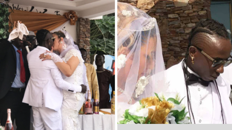 Patapaa finally marries his German girlfriend Liha Miller