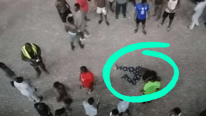 Service Personnel falls from 4th Floor