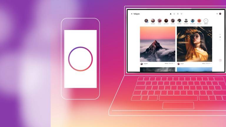Instagram post on desktop