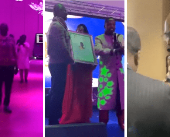 Kennedy Agyapong walks boldly to take his 3G award in the US