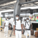Black stars players silently arrive in Ghana