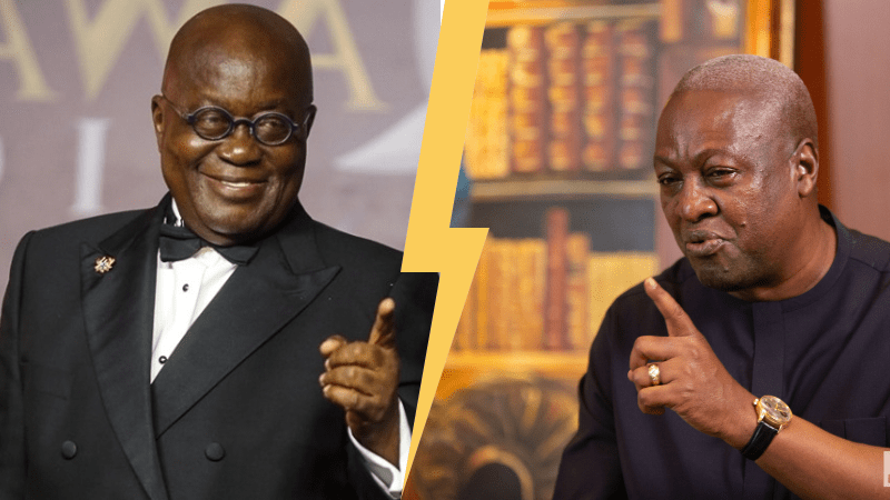 Nana Addo punches Mahama