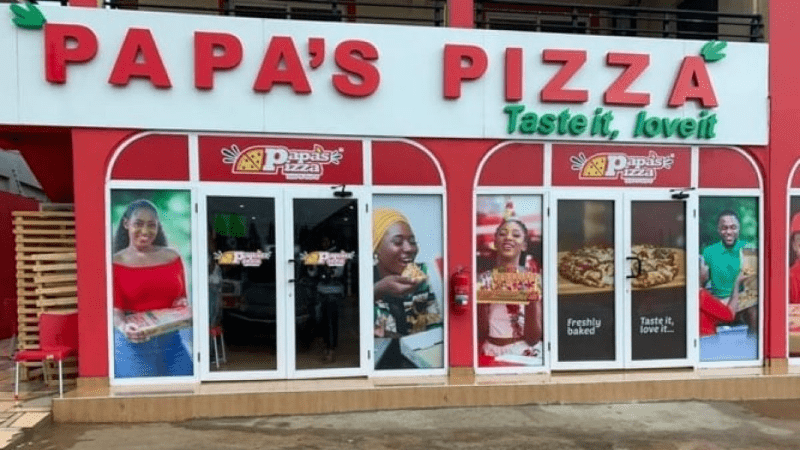 Papa's Pizza branches and contact details in Ghana