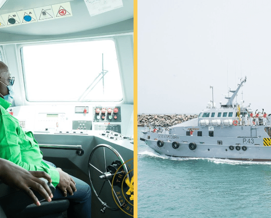 Akufo-Addo delivers 4 modern naval ships to the Ghana Navy