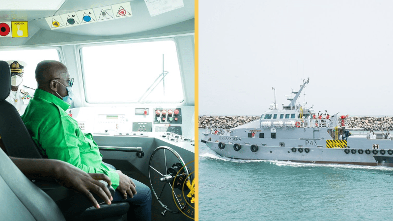 Akufo-Addo delivers 4 modern naval ships to the Ghana Navy