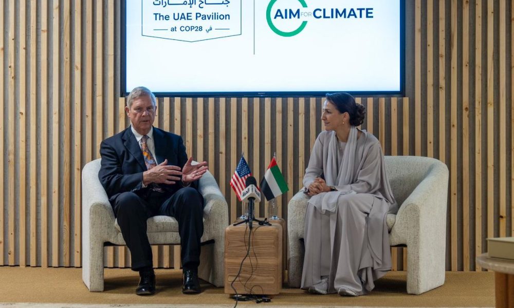Photo of Secretary Tom Vilsack and HE Mariam Almheiri